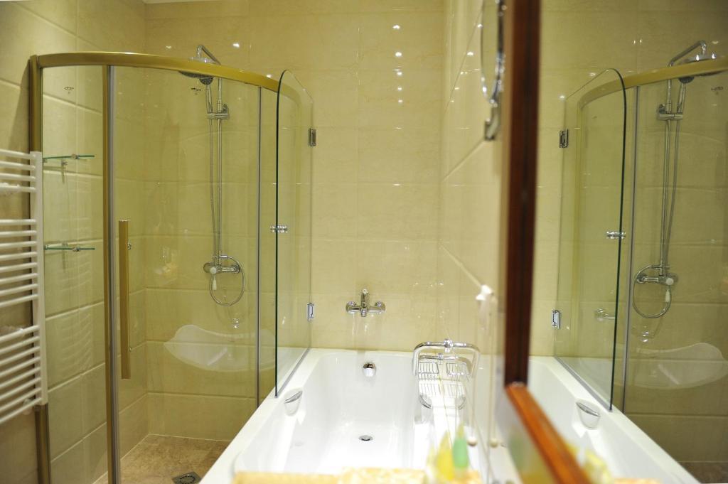 Park Hotel ستارا زاغورا الغرفة الصورة A shower enclosure